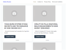 Tablet Screenshot of andrewreviews.com